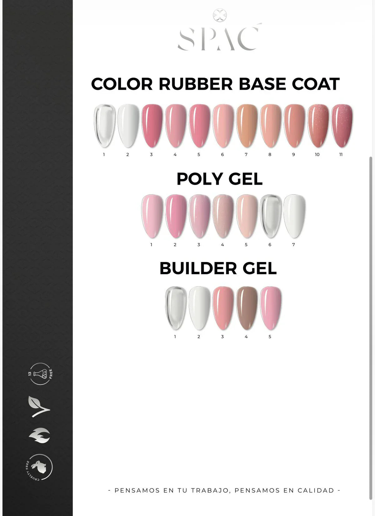 Top Coat 15ml color palette